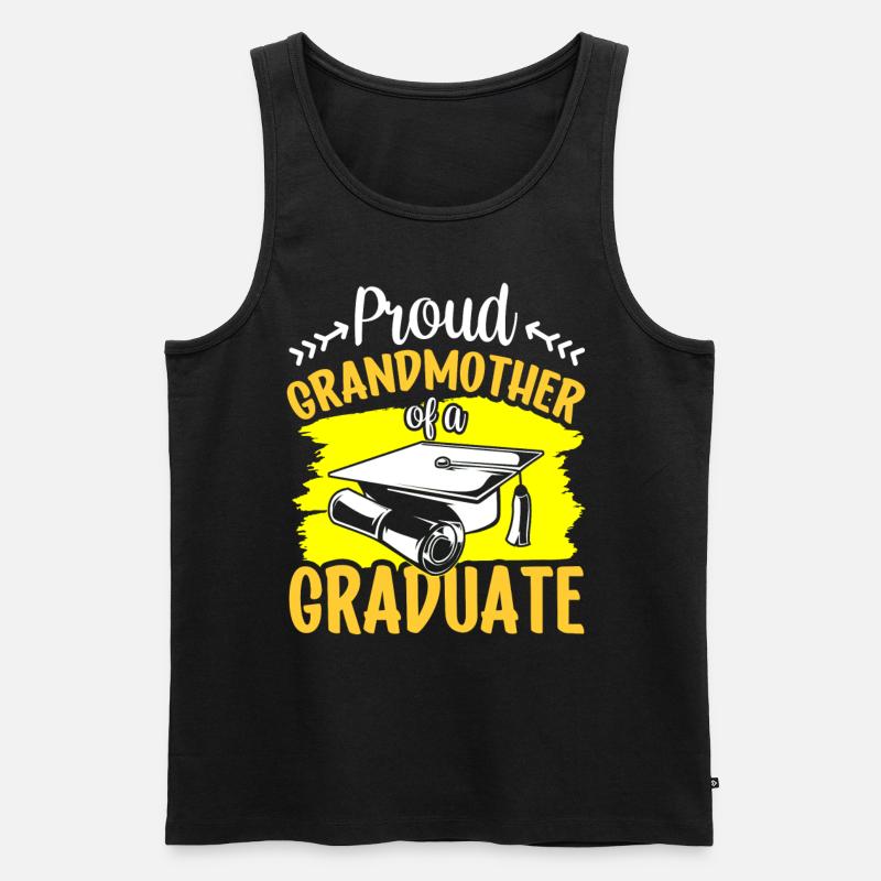 Stolze Großmutter Eines Absolventen Absolvent - Männer Premium Bio Tank Top - Schwarz