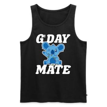 Guten Tag Kumpel Süß Koala Koalabär Koalas Tier - Männer Premium Bio Tank Top - Schwarz - Vorne - Michal (187cm)