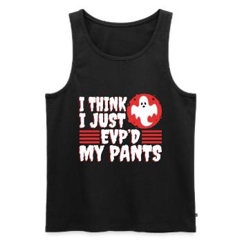 I Think I Just EVP'd My Pants - Männer Premium Bio Tank Top - Schwarz - Vorne - AI Model Male 178 light (178cm)