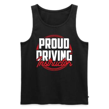 Stolzer Fahrlehrer Fahrstunde Fahrschule Beruf - Männer Premium Bio Tank Top - Schwarz - Vorne - AI Model Male 178 light (178cm)