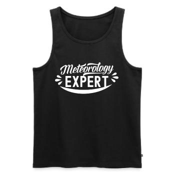 Expert en météorologie Météorologue Météorologue - Débardeur bio Premium Homme - noir - Devant - Michal (187cm)