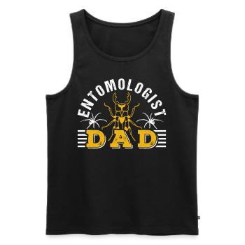 Entomologiste Papa Équipe Entomologie Insectes Profession - Débardeur bio Premium Homme - noir - Devant - Michal (187cm)