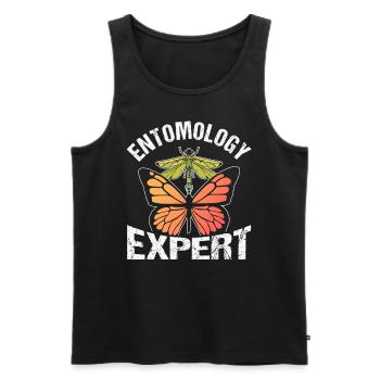 Expert en Entomologie Insectes Entomologiste Profession - Débardeur bio Premium Homme - noir - Devant - Michal (187cm)