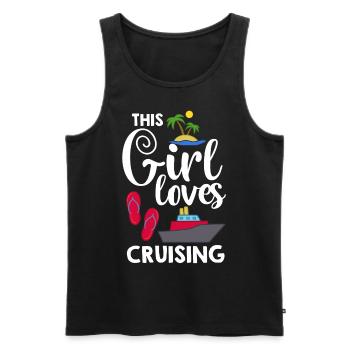 Cruise Ship Cruise Cruise Cruise - Men's Premium Organic Tank Top - black - Front - Michal (187cm)