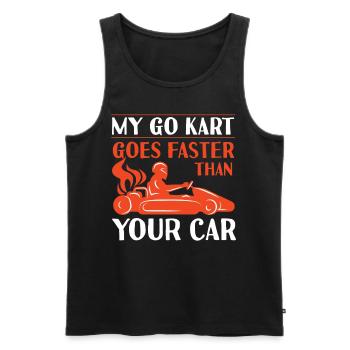 Ill See You At The Track - Men's Premium Organic Tank Top - black - Front - AI Model Male 178 light (178cm)