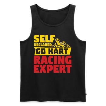 Ask Me About Buying A Car - Men's Premium Organic Tank Top - black - Front - Michal (187cm)
