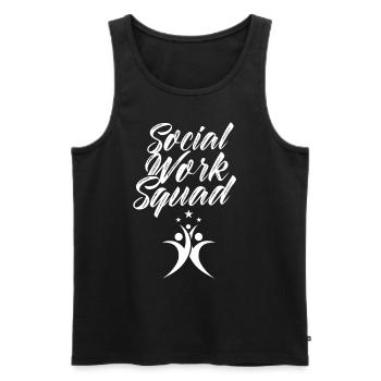 Team Social Work Social Work Social Workers - Men's Premium Organic Tank Top - black - Front - AI Model Male 178 light (178cm)