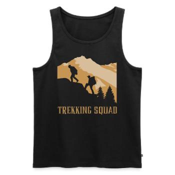 Trekking Team Randonnée Randonneurs - Débardeur bio Premium Homme - noir - Devant - Michal (187cm)