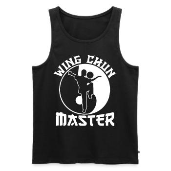 Wing Chun Maître Arts Martiaux Arts Martiaux Entraîneur - Débardeur bio Premium Homme - noir - Devant - Michal (187cm)