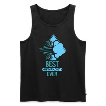 Bester Meteorologe Überhaupt Meteorologie Beruf - Männer Premium Bio Tank Top - Schwarz - Vorne - AI Model Male 178 light (178cm)