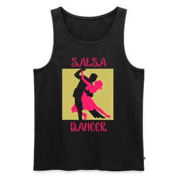 Salsa Dancer Dancing Hobby Dance Dancer - Men's Premium Organic Tank Top - black - Front - AI Model Male 178 light (178cm)