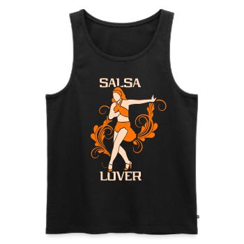Salsa Lover Dancer Dance Dance Hobby - Men's Premium Organic Tank Top - black - Front - AI Model Male 178 light (178cm)