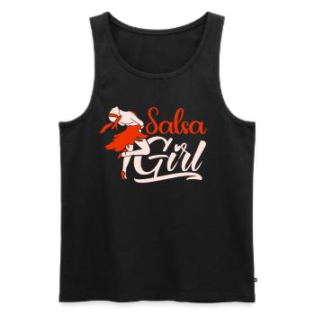 Salsa Girls Dancing Dancer Dance Hobby - Men's Premium Organic Tank Top - black - Front - AI Model Male 178 light (178cm)