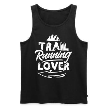 Trail Running Lover Racing Runner Trail Running - Men's Premium Organic Tank Top - black - Front - Michal (187cm)