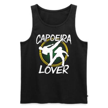 Capoeira Liebhaber Brasilianisch Hobby Kampfsport - Männer Premium Bio Tank Top - Schwarz - Vorne - Michal (187cm)