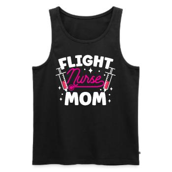 Flight Nurse Mama Flight Doctor Flight Nurse - Men's Premium Organic Tank Top - black - Front - Michal (187cm)