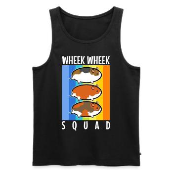 Wheek squad - Men's Premium Organic Tank Top - black - Front - Michal (187cm)