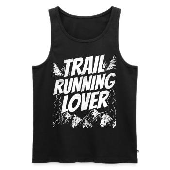 Trail Running Lovers Race Runner Trail Running - Men's Premium Organic Tank Top - black - Front - Michal (187cm)