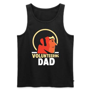 Volunteer Father Profession Voluntary Volunteer - Men's Premium Organic Tank Top - black - Front - AI Model Male 178 light (178cm)