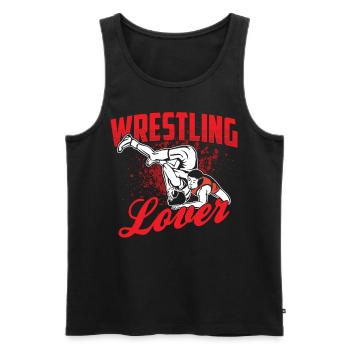 Wrestling Liebhaber Ringer Ringen Ringkampf - Männer Premium Bio Tank Top - Schwarz - Vorne - AI Model Male 178 light (178cm)