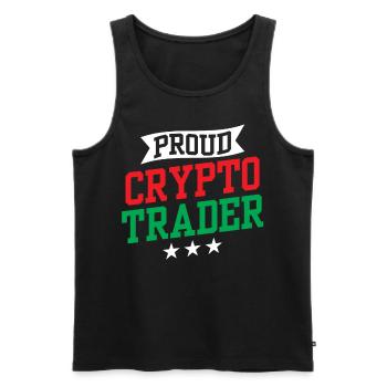Stolzer Krypto Trader Crypto Traden Trading - Männer Premium Bio Tank Top - Schwarz - Vorne - AI Model Male 178 light (178cm)