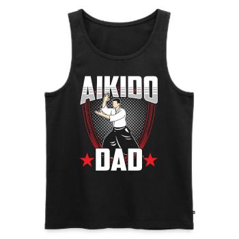 Aikido Father Martial Arts Martial Arts Fighter - Men's Premium Organic Tank Top - black - Front - Michal (187cm)