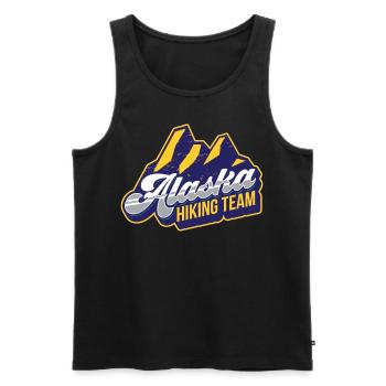 Alaska Hiking Team Hikers Hiking Hike - Men's Premium Organic Tank Top - black - Front - Michal (187cm)