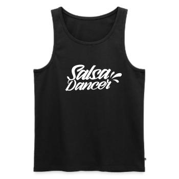 Salsa Tänzer Tanz Tanzen Hobby - Männer Premium Bio Tank Top - Schwarz - Vorne - AI Model Male 178 light (178cm)