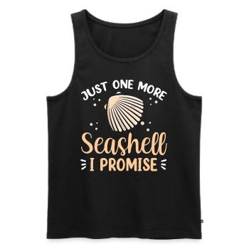 Nur Noch Eine Muschel Ich Verspreche Es Muscheln - Männer Premium Bio Tank Top - Schwarz - Vorne - Michal (187cm)