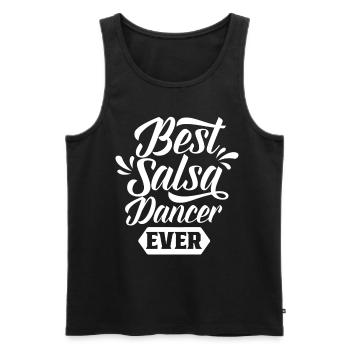 Best Salsa Dancer of All Time Hobby Dancing Dance - Men's Premium Organic Tank Top - black - Front - AI Model Male 178 light (178cm)