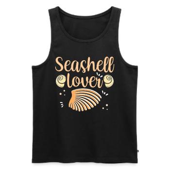 Shell Lovers Collect Shells Shell Collectors - Men's Premium Organic Tank Top - black - Front - AI Model Male 178 light (178cm)