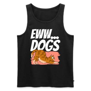 Igitt Hunde Haustier Liebhaber Süß Katze Katzen - Männer Premium Bio Tank Top - Schwarz - Vorne - Michal (187cm)