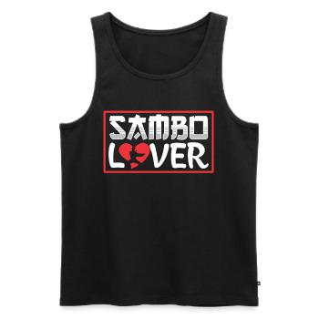 Sambo Lover Training Martial Arts Martial Arts - Men's Premium Organic Tank Top - black - Front - Michal (187cm)