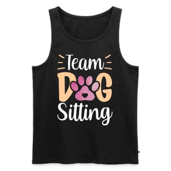 Team Dog Sitting Dog Dog Sitter Dog Sitting - Men's Premium Organic Tank Top - black - Front - Michal (187cm)