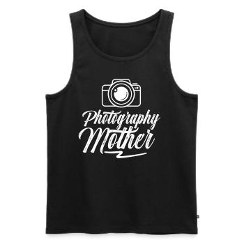Fotografin Mutter Mama Fotografie Kamera - Männer Premium Bio Tank Top - Schwarz - Vorne - Michal (187cm)