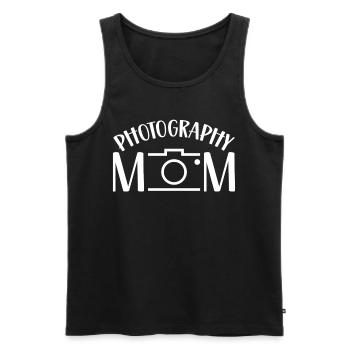 Photographer Mama Photography Mother Camera - Men's Premium Organic Tank Top - black - Front - Michal (187cm)