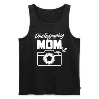 Fotografin Mama Fotografie Kamera Mutter - Männer Premium Bio Tank Top - Schwarz - Vorne - Michal (187cm)