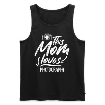 This Mom Loves Photography Mom Photographer - Men's Premium Organic Tank Top - black - Front - Michal (187cm)
