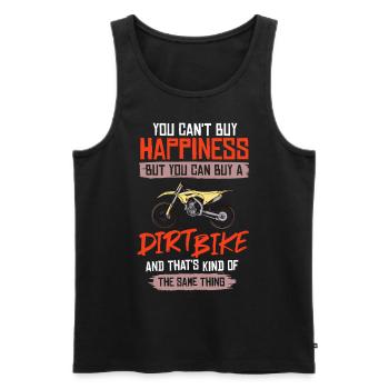 Dirt Bike Motocross Électrique Riding MX Rider - Débardeur bio Premium Homme - noir - Devant - Michal (187cm)