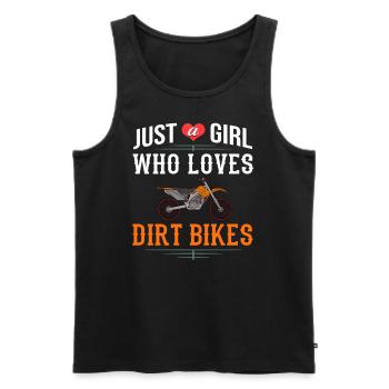 Dirt Bike Motocross Électrique Riding MX Rider - Débardeur bio Premium Homme - noir - Devant - Michal (187cm)