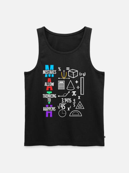Mistakes Allow Thinking To Happen - Men's Premium Organic Tank Top - black