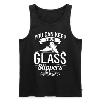 Stepptanz Anfänger Schuhe Musik lernen Tänzer - Männer Premium Bio Tank Top - Schwarz - Vorne - Michal (187cm)