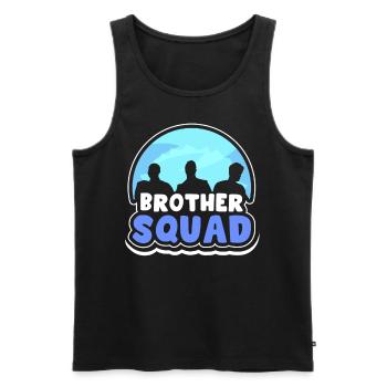 Bruder Team Freund Brüder Freundschaft - Männer Premium Bio Tank Top - Schwarz - Vorne - AI Model Male 178 light (178cm)