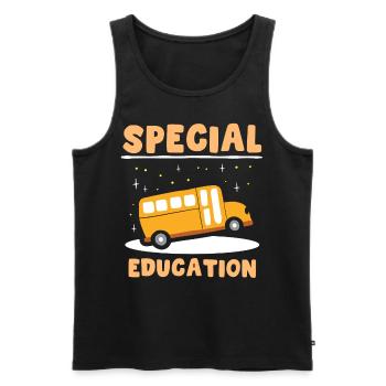 Sonderpädagogik Beruf Lehrer Sonderpädagoge - Männer Premium Bio Tank Top - Schwarz - Vorne - AI Model Male 178 light (178cm)