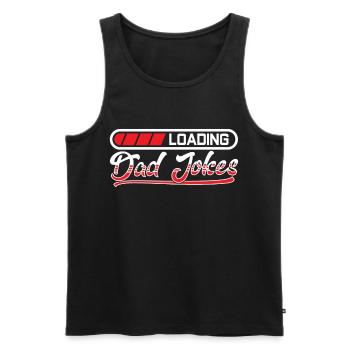 Dad Joke Papa Joke Father Jokes - Men's Premium Organic Tank Top - black - Front - AI Model Male 178 light (178cm)