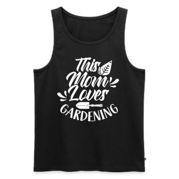 This Mom Loves Garden Mom - Men's Premium Organic Tank Top - black - Front - Michal (187cm)