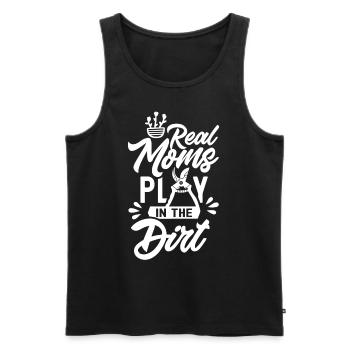 Echte Mütter Spielen Im Dreck Garten Mutter Mama - Männer Premium Bio Tank Top - Schwarz - Vorne - Michal (187cm)