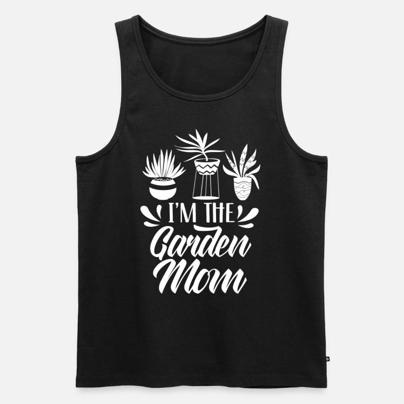 Ich Bin Die Garten Mama Mutter Gartenbau Gärtnerin - Männer Premium Bio Tank Top - Schwarz