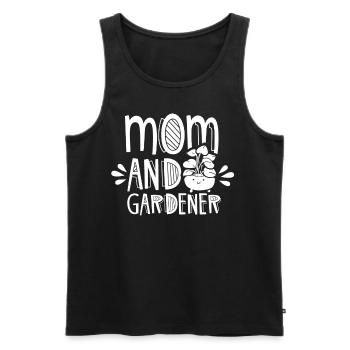 Mutter Und Gärtnerin Gartenbau Mama Garten - Männer Premium Bio Tank Top - Schwarz - Vorne - Michal (187cm)