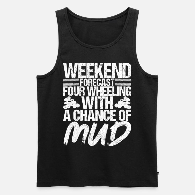 Quad Bike Quadfahrer - Männer Premium Bio Tank Top - Schwarz